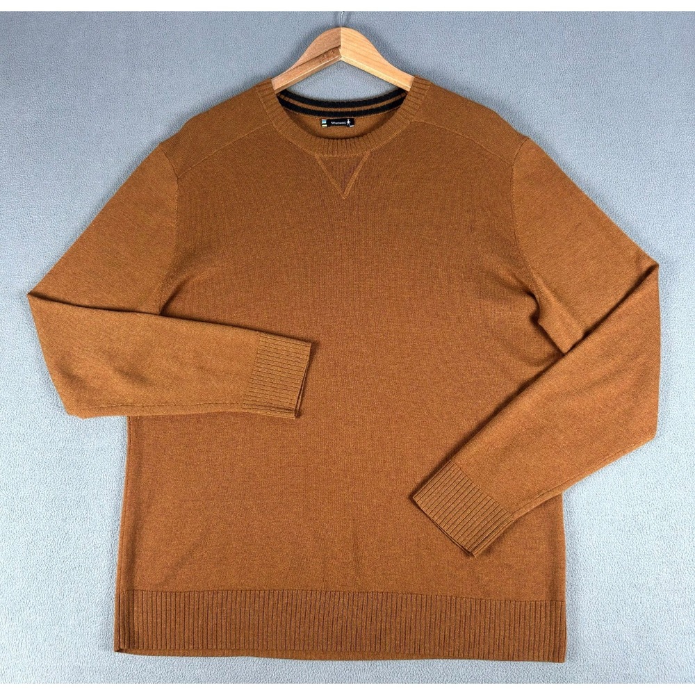 Smartwool‎ Sweater Mens XL Pecan Brown Squash Sparwood Outdoor Minimalist